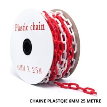 LATIMO CHAINE PLASTQIE 6mm 25 métre ART03653
