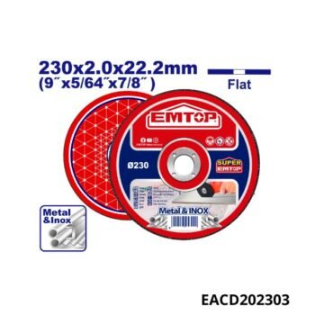 EMTOP Disque tronçonner 230x2mm EACD202303