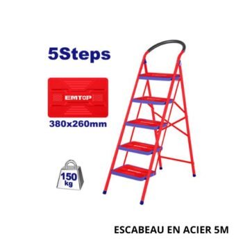 EMTOP Escabeau en acier 5M ESLR1051