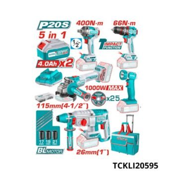 TOTAL Pack electroporatif + sac + acc 5en1 TCKLI20595