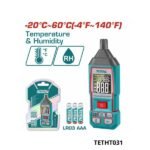 TOTAL Thermo-hygromètre numériqueTETHT031
