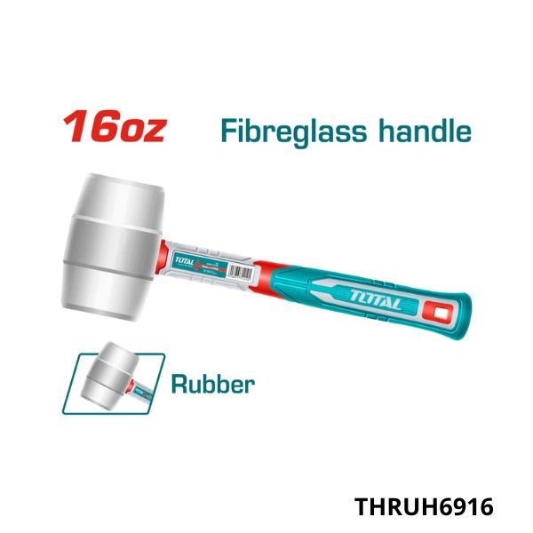 TOTAL Maillet en caoutchouc 450G THRUH6916 TOTAL Maillet en caoutchouc 450G THRUH6916