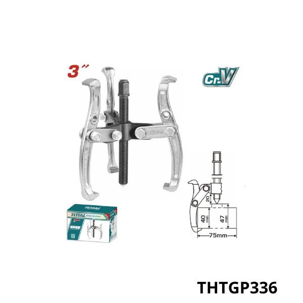 TOTAL Arrache roulement 03 doigts 3 (75MM) TOTAL Arrache roulement 03 doigts 3 (75MM)