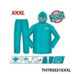 TOTAL Veste Et Pantalon Imperméable PVC Capuche XXXL Poches THTRS031XXXL