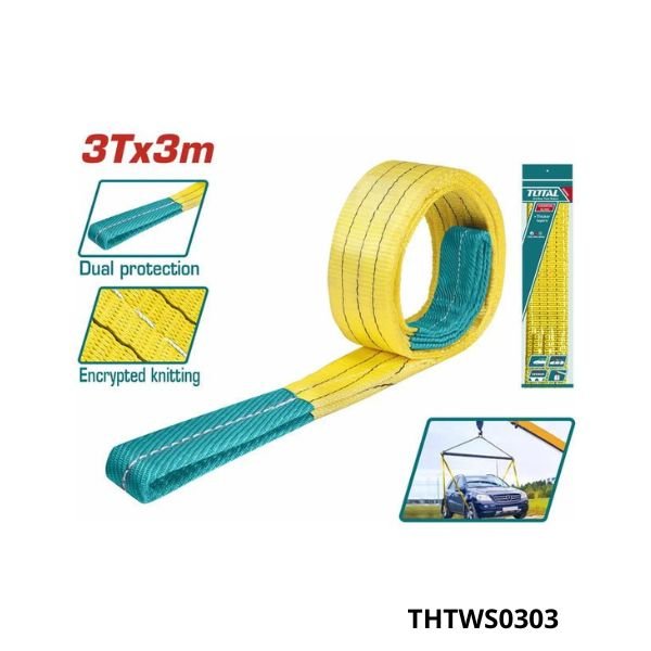 TOTAL Sangle Levage Textile 3T 3m THTWS0303 TOTAL Sangle Levage Textile 3T 3m THTWS0303