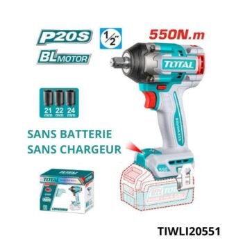 TOTAL Cle a choc 550nm sans batterie sans chargeur 1/2 TIWLI20551