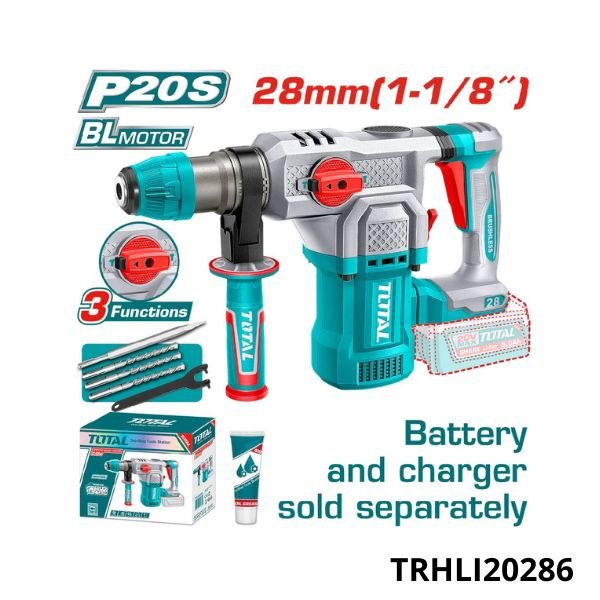 TOTAL Marteau performateur 20V 5AH S/B TRHLI20286 TOTAL Marteau performateur 20V 5AH S/B TRHLI20286