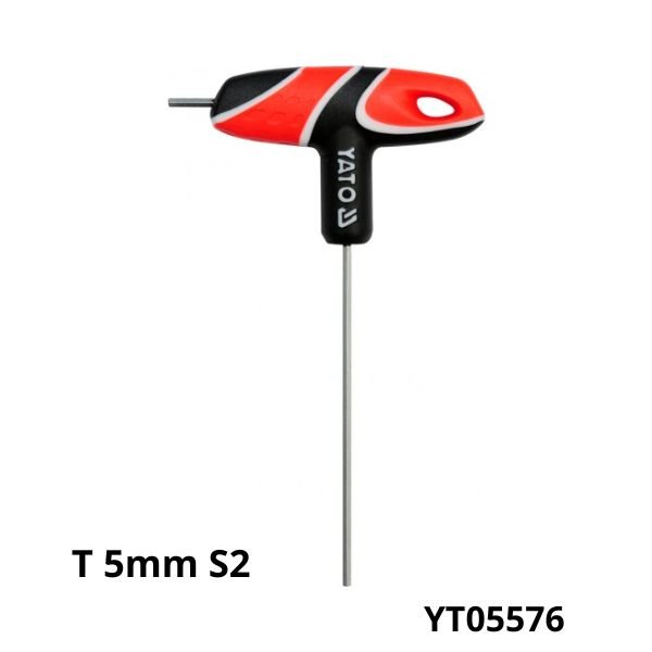 YATO Cle male poignee t 5mm s2 YT05576 YATO Cle male poignee t 5mm s2 YT05576