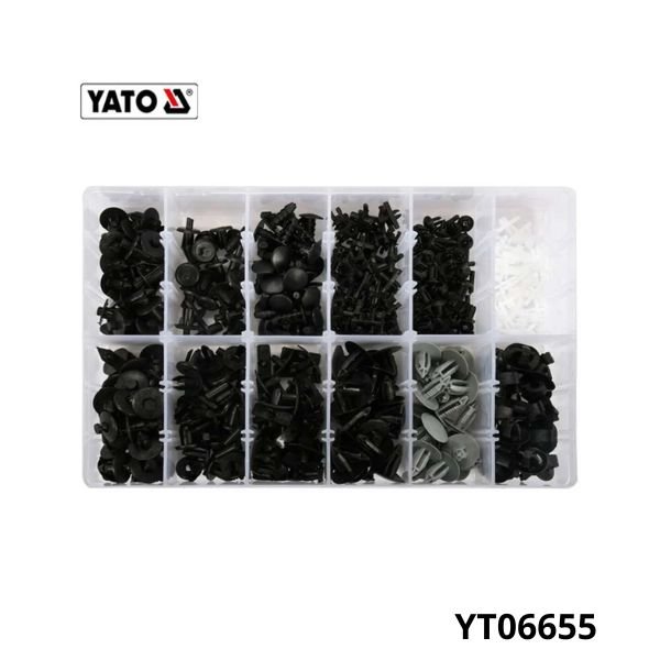 YATO Assortiment 350 clips garniture renault YT06655 YATO Assortiment 350 clips garniture renault YT06655