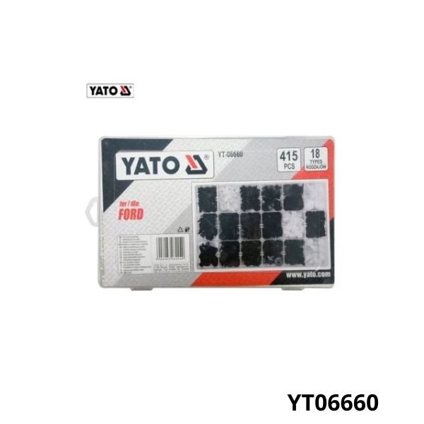 YATO Assortiment 415 clips garniture ford YT06660 YATO Assortiment 415 clips garniture ford YT06660
