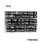 YATO Assortiment 52 colliers de serrage type r acier inoxydable YT067834