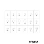 YATO Assortiment de 534 vis et joints de carter d’huile YT06864