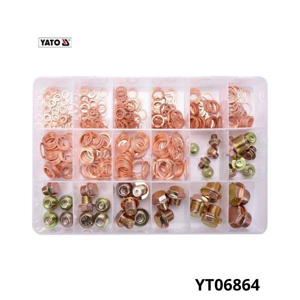 YATO Assortiment de 534 vis et joints de carter d'huile YT06864 YATO Assortiment de 534 vis et joints de carter d'huile YT06864