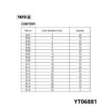 YATO Assortiment 300 circlips interieur YT06881