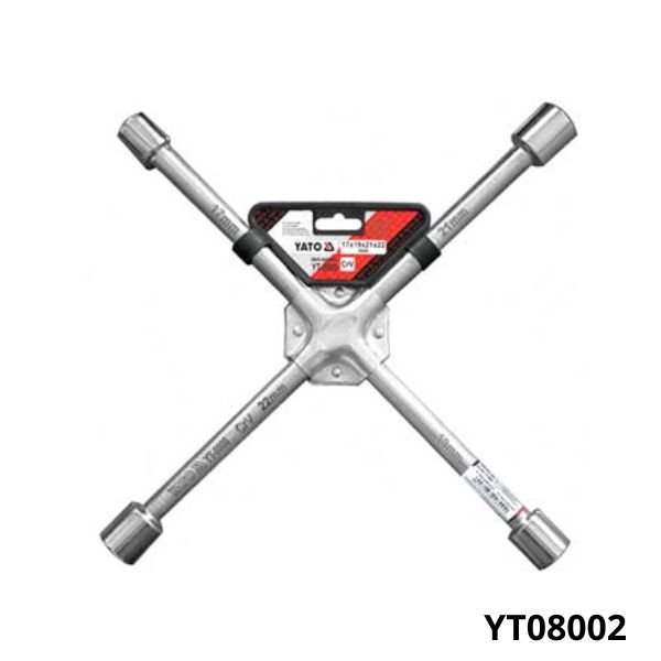 YATO Cle en croix crv 17x19x21x23mm YT08002 YATO Cle en croix crv 17x19x21x23mm YT08002