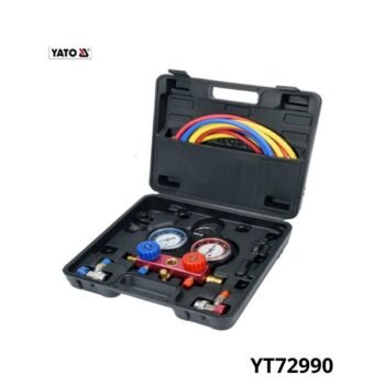 YATO Kit diagnostic systeme climatisation auto r-134a 6 pcs YT72990