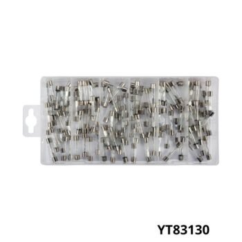YATO Assortiment 120 fusibles en verre 6x30mm YT83130