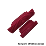 Latimo Tampons effet bois rouge ART0315