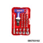 EMTOP Jeu de 31 tournevis cliquet EBST03102