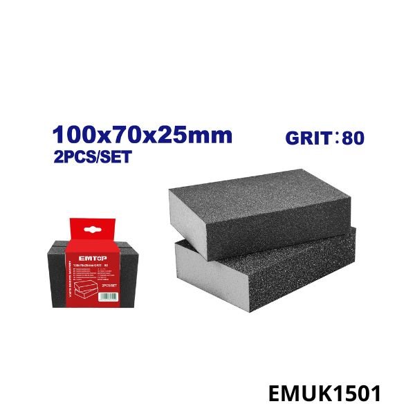 EMUK1501 EMTOP Bloc poncage abrasif 80 EMUK1501