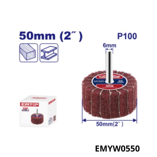 EMTOP Roue abrasive polissage p100 50mm Emyw0550 EMTOP Roue abrasive polissage p100 50mm Emyw0550