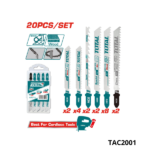 TOTAL Jeux 20 lames scie sauteuse TAC2001