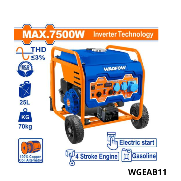 WADFOW Groupe éléctrogene inverter 7500W WGEAB11 WADFOW Groupe éléctrogene inverter 7500W WGEAB11
