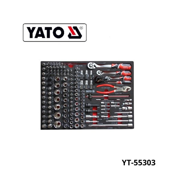YATO Servante d'atelier 6 tiroirs 217 outils YT-55303 YATO Servante d'atelier 6 tiroirs 217 outils YT-55303
