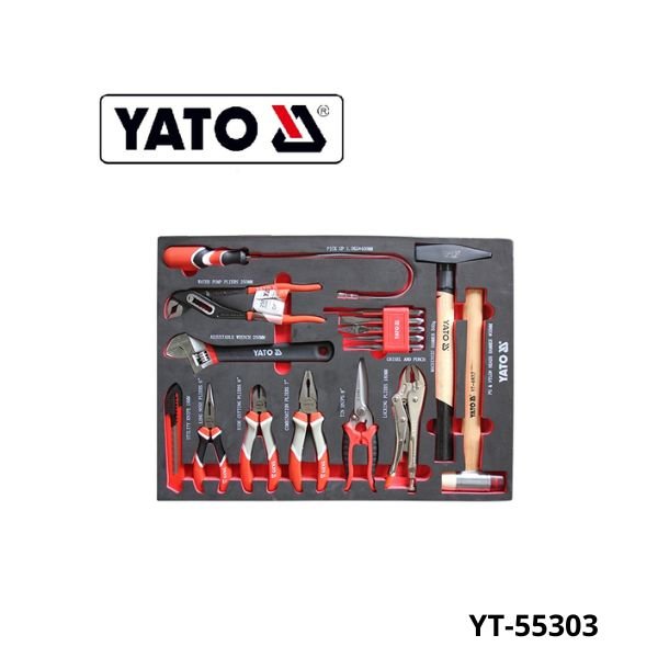 YATO Servante d'atelier 6 tiroirs 217 outils YT-55303 YATO Servante d'atelier 6 tiroirs 217 outils YT-55303