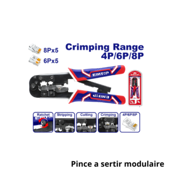 EMTOP Pince a sertir modulaire EMPCR46801
