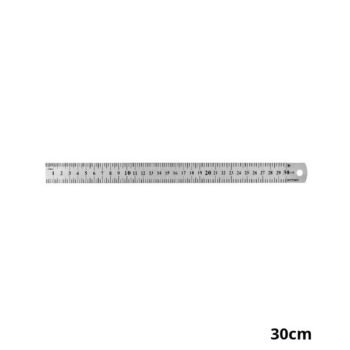 CROWNMAN Règle inox double graduation 300mm 0928012-1