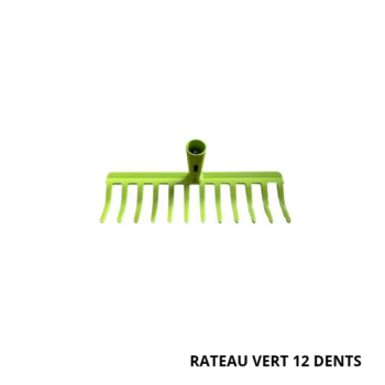 LATIMO Rateau vert 12 dents ART0R55