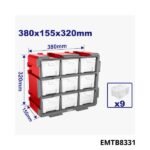 EMTOP Casier de rangement 9p EMTB8331