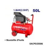 EMTOP Compresseur d&rsquo;air 50l 2.5hp EACPD25506