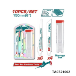 TOTAL Jeux 10 lame scie sauteuse 6″ TAC521002