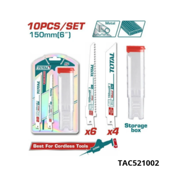 TOTAL Jeux 10 lame scie sauteuse 6″ TAC521002