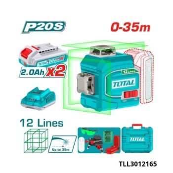 TOTAL Niveau laser 25m 12 lignes TLL3012165