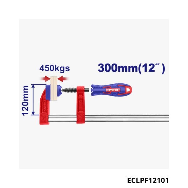 EMTOP Serre joint 120x300mm force 450kg ECLPF12101 EMTOP Serre joint 120x300mm force 450kg ECLPF12101