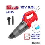EMTOP Aspirateur portable 12v type-c ELVC2026