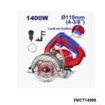 EMTOP Scie à marbre 110mm 1400W EMCT14006