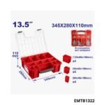EMTOP Boite de rangement 13.5 pouce EMTB1322