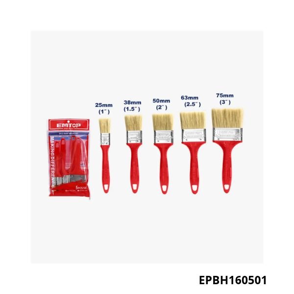EMTOP Ensemble de 5 pinceaux EPBH160501 EMTOP Ensemble de 5 pinceaux EPBH160501