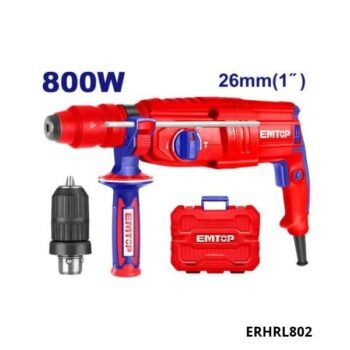 EMTOP Marteau perforateur 800w 26mm ERHRL802