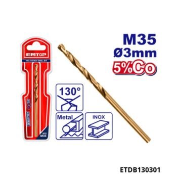 EMTOP Meche acier m35 hss 3mm ETDB130301