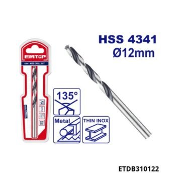 EMTOP Meche metal hss 12mm ETDB310122