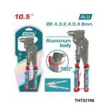 TOTAL Pince à rivet tête rotative 10.5 pouce THT32106