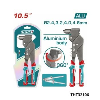 TOTAL Pince à rivet tête rotative 10.5 pouce THT32106