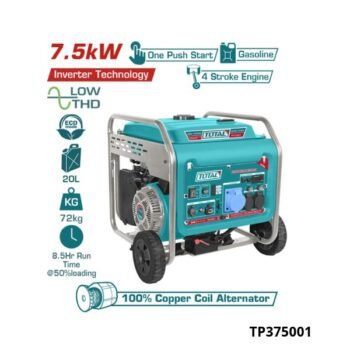TOTAL Groupe electrogene essence inverter 7.5kw TP375001